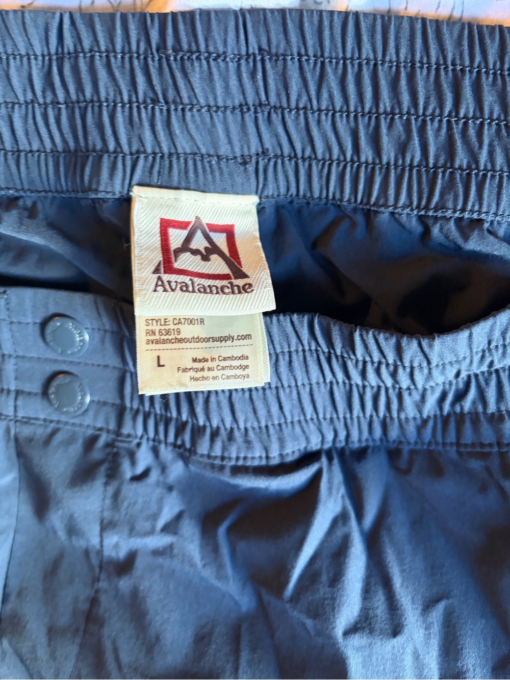 Avalanche Navy Elastic-Waist Jogger Pants